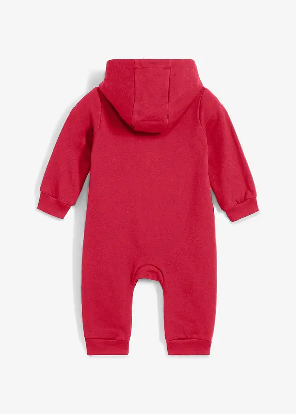 Baby sweat jumpsuit met kerstmotief van biologisch katoen, bonprix