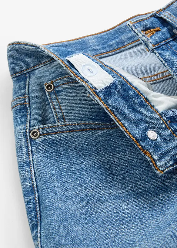 Cargo jeans loose fit straight met verstelbare tailleband en stretch, bonprix