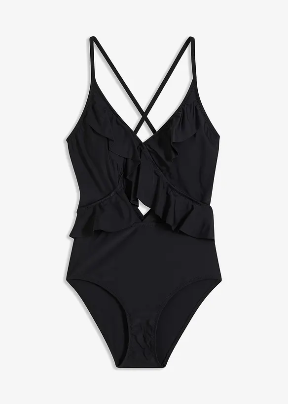 Badpak met cut-out en volants, bonprix