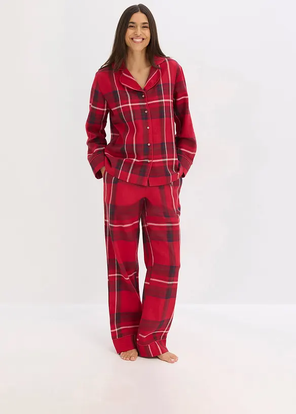 Geweven flanellen pyjama, bonprix