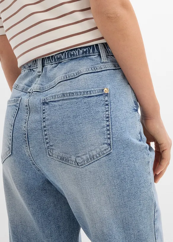 High waist mom jeans, cropped, bonprix
