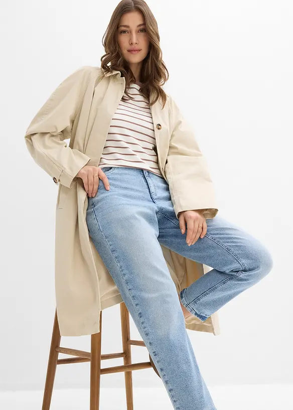 High waist mom jeans, cropped, bonprix