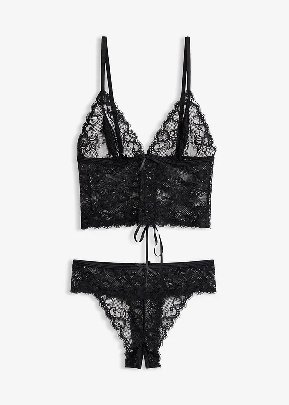 Bralette en string ouvert (2-dlg. set), bonprix