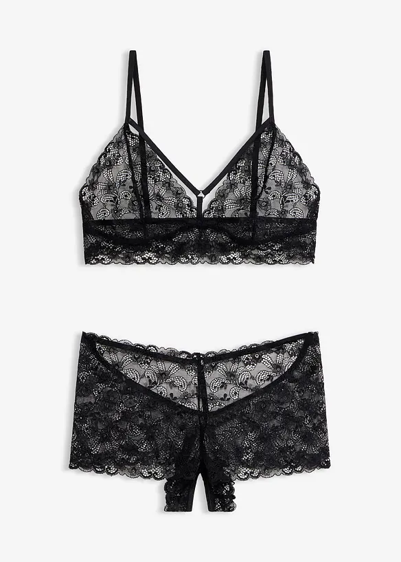 Bralette en hipster ouvert (2-dlg. set), bonprix