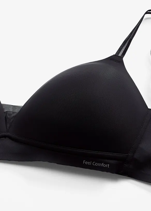 Voorgevormde bh zonder beugels met mesh inzetstuk, bonprix