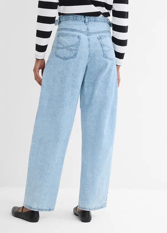 Balloon jeans, mid waist, bonprix