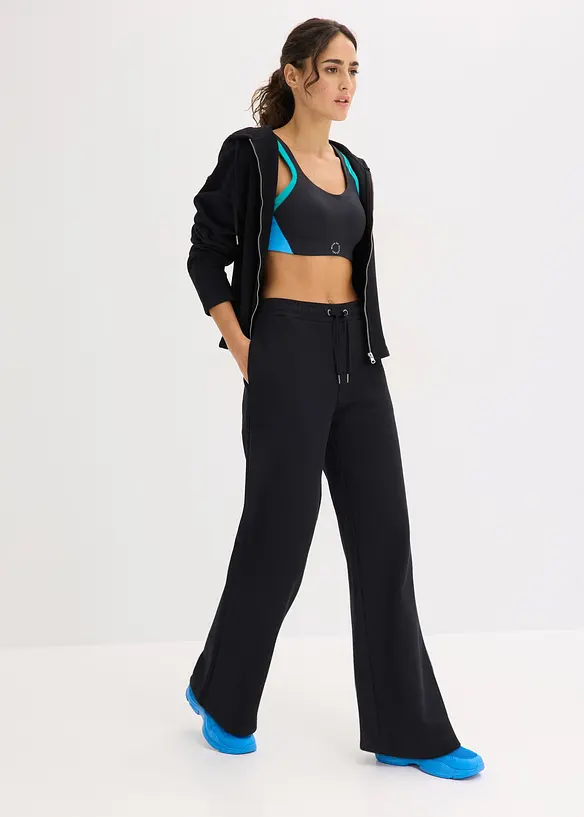 High waist joggingbroek van biologisch katoen, bonprix