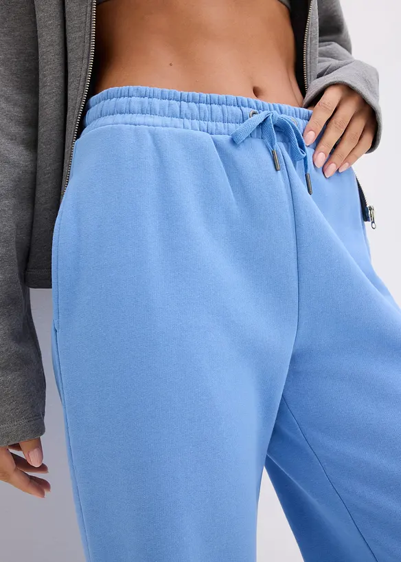 High waist joggingbroek van biologisch katoen, bonprix