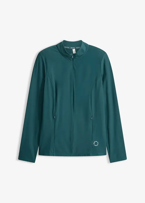 Outdoor jas met halve ritssluiting, sneldrogend, bonprix