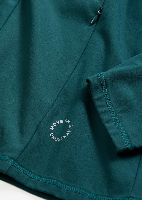 Outdoor jas met halve ritssluiting, sneldrogend, bonprix