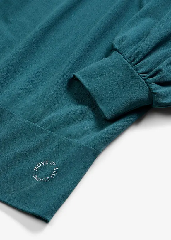 Oversized sportshirt met 3/4 mouwen, sneldrogend, bonprix