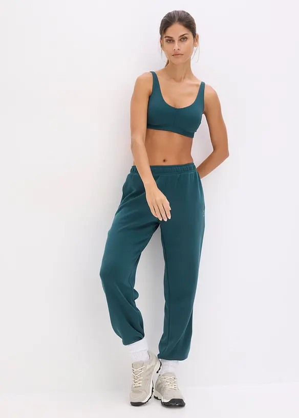 Sport bh met lichte steun van geribd materiaal, bonprix