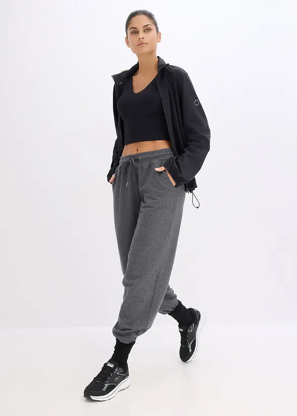 Sport bh top van stevig katoen met normale steun, bonprix