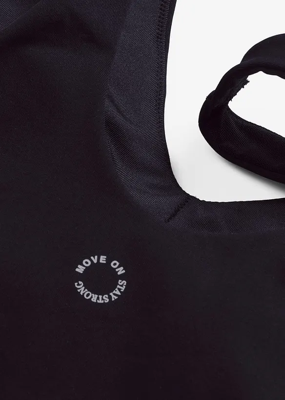 Sport bh top van stevig katoen met normale steun, bonprix