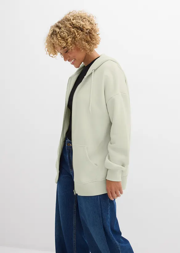 Oversized sweatvest met capuchon, bonprix