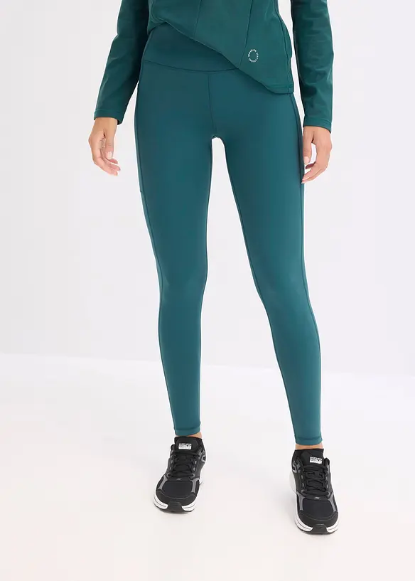 Comfort sportlegging met telefoonzakje, sneldrogend, bonprix