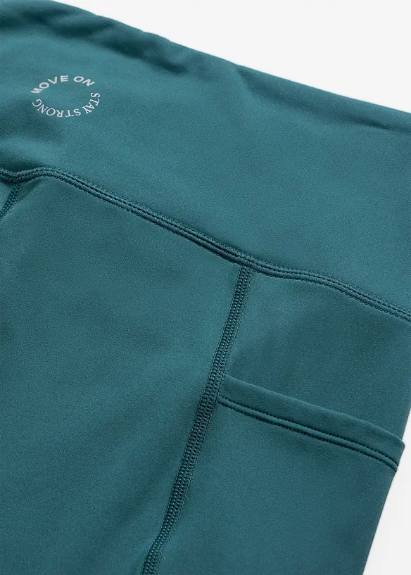 Comfort sportlegging met telefoonzakje, sneldrogend, bonprix