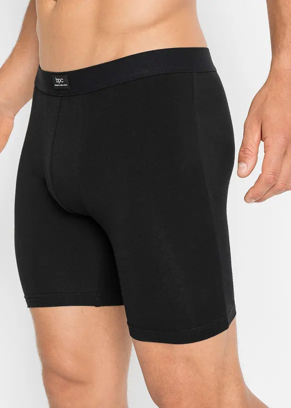 Strakke, lange boxershort met katoen (set van 2), bonprix