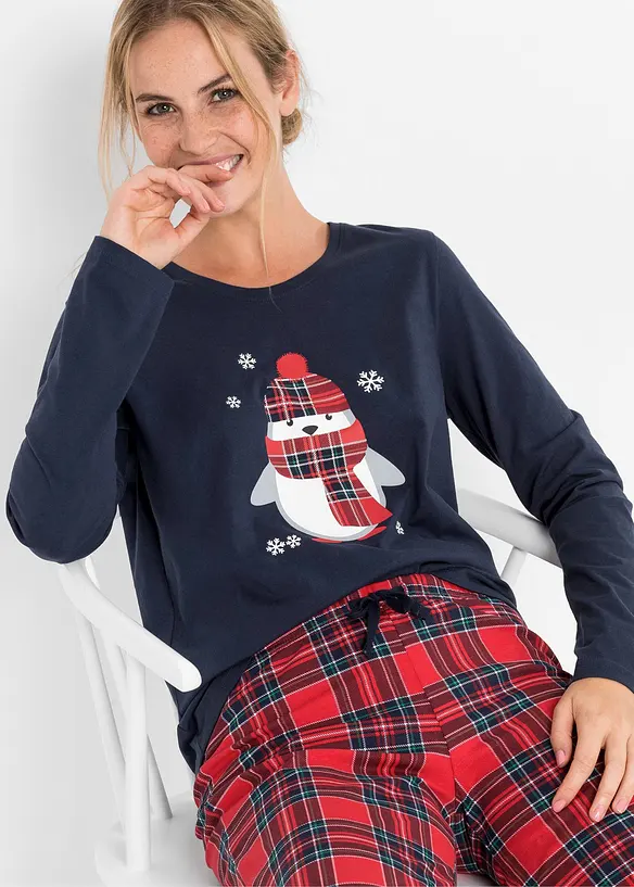 Pyjama van biologisch katoen, bonprix