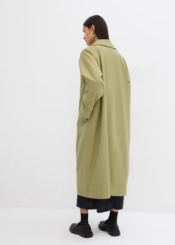 Trenchcoat met kleppen, bonprix