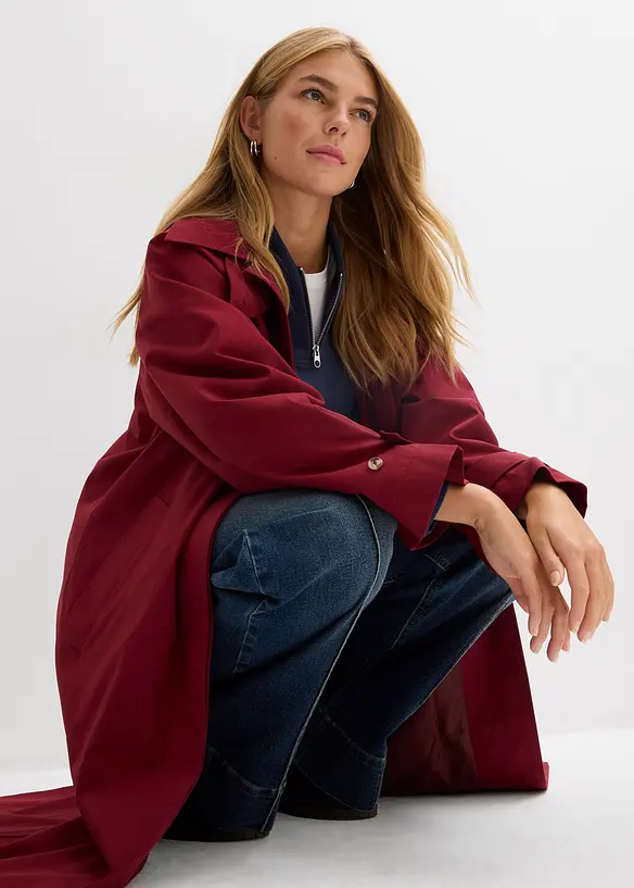 Trenchcoat met kleppen, bonprix