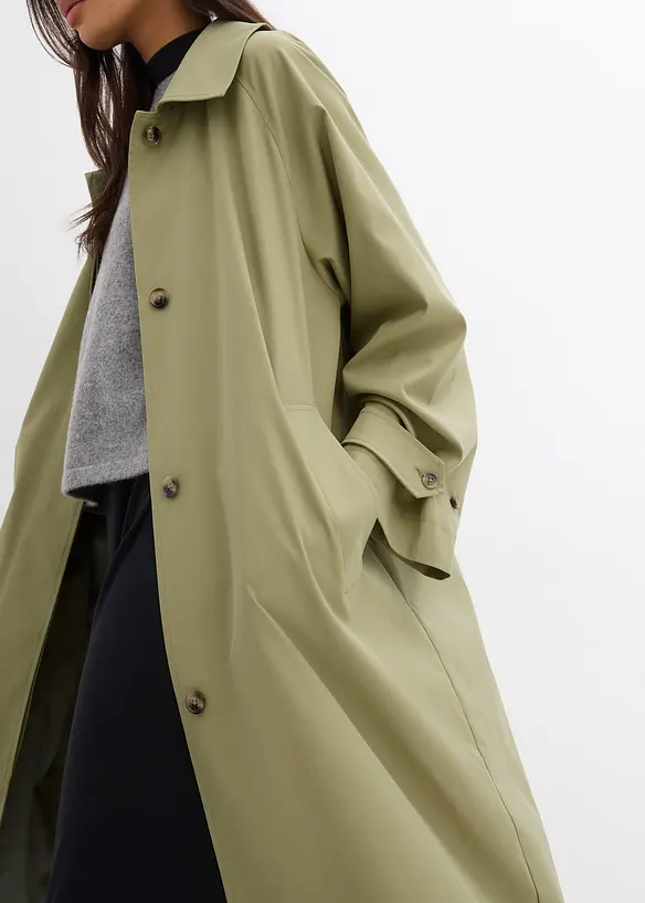 Trenchcoat met kleppen, bonprix