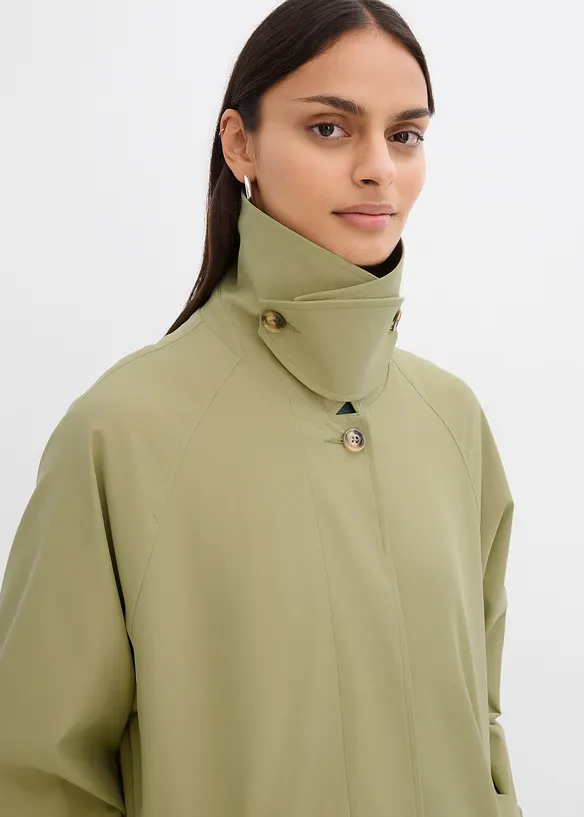 Trenchcoat met kleppen, bonprix