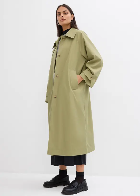 Trenchcoat met kleppen, bonprix