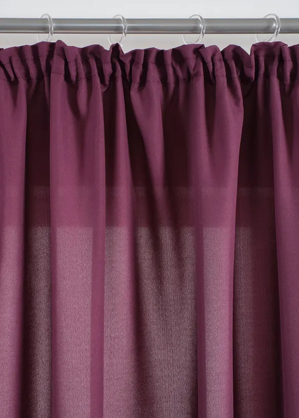 Gordijnen van microvezel (2 stuks), bonprix