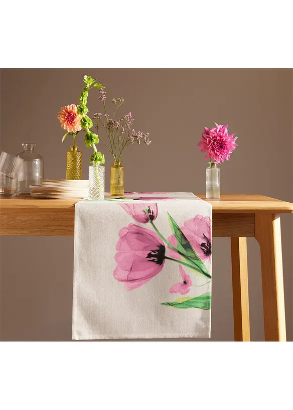 Tafelloper met tulpprint, bonprix