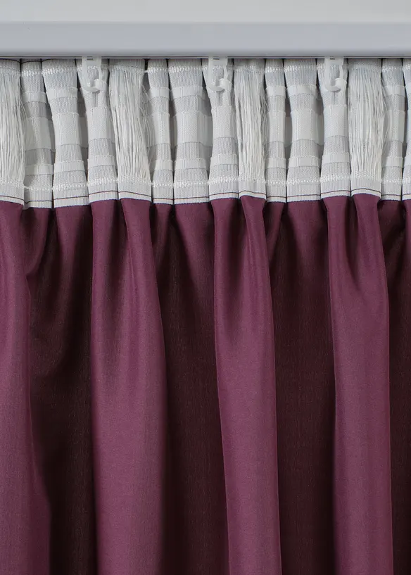 Gordijnen van microvezel (2 stuks), bonprix