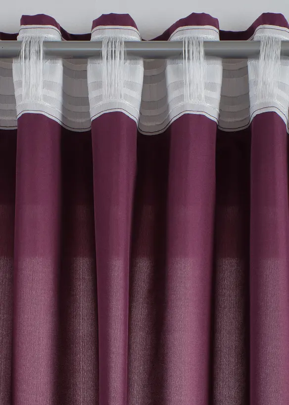 Gordijnen van microvezel (2 stuks), bonprix