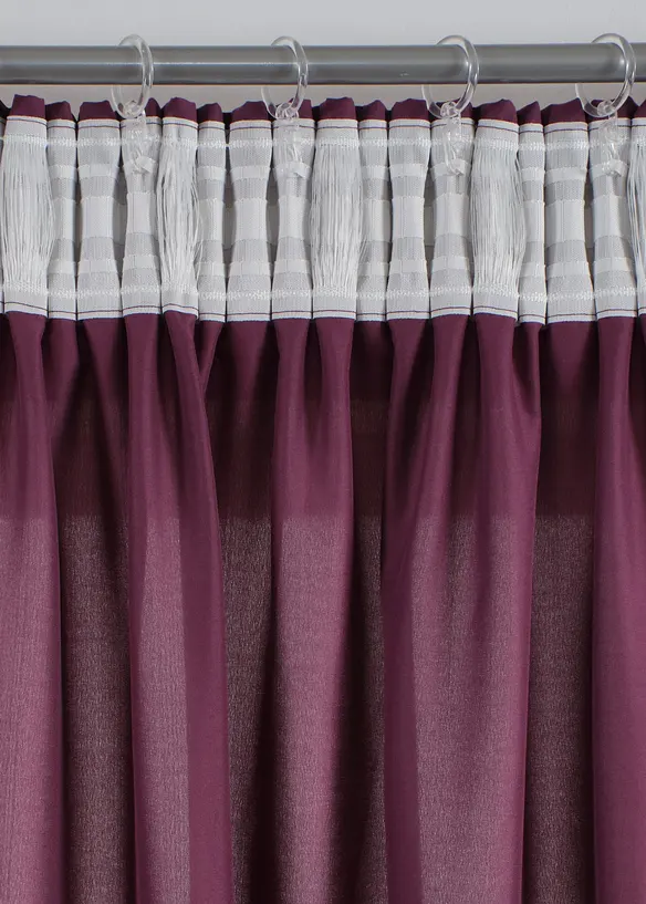 Gordijnen van microvezel (2 stuks), bonprix