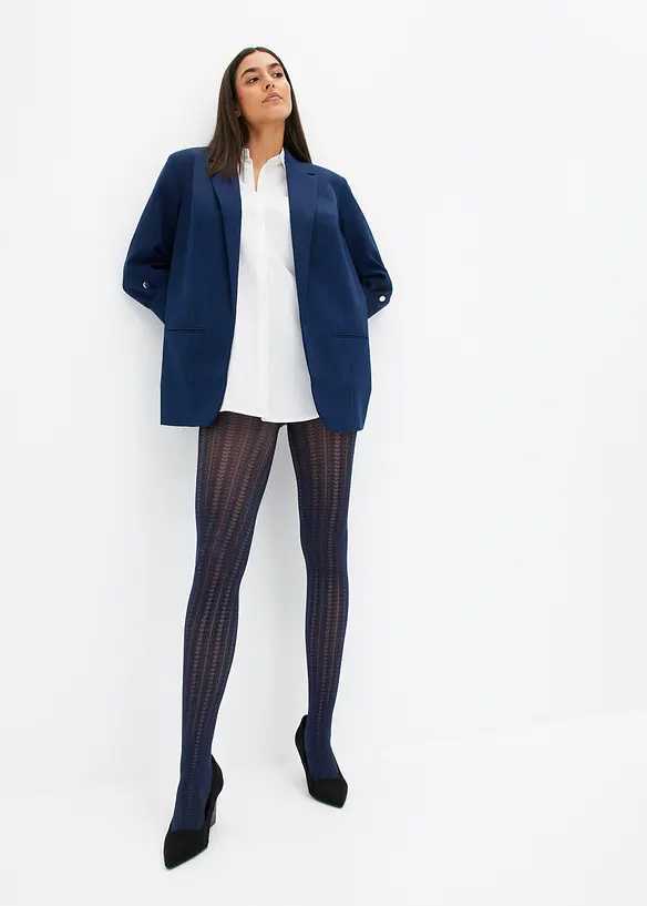 Oversized blouse van katoen met 3/4 mouwen, bonprix