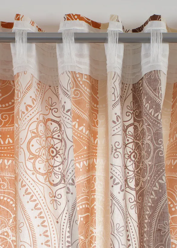 Gordijn met strepen van gerecycled polyester ( 1 stuk), bonprix