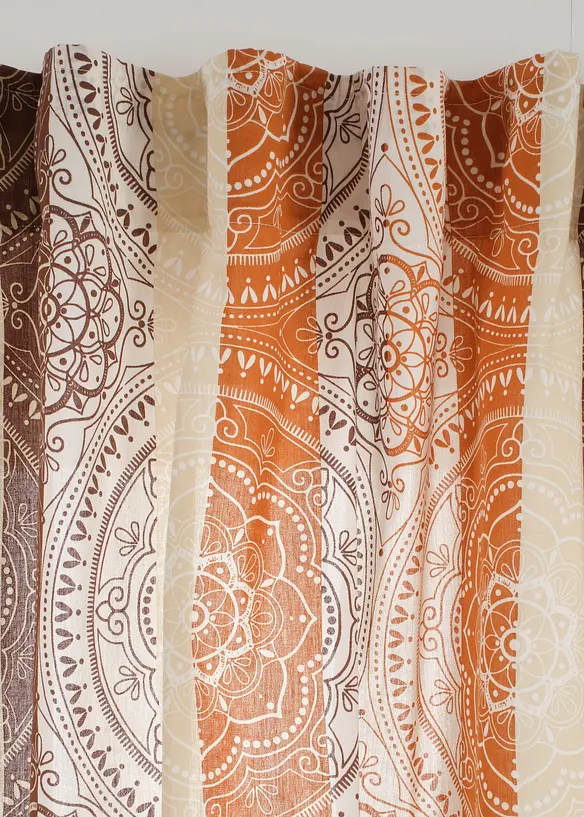 Gordijn met strepen van gerecycled polyester ( 1 stuk), bonprix