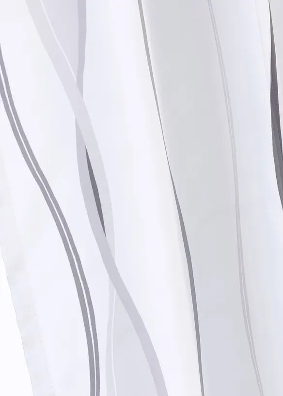 Transparant gordijn met golfmotief (1 stuk), bonprix