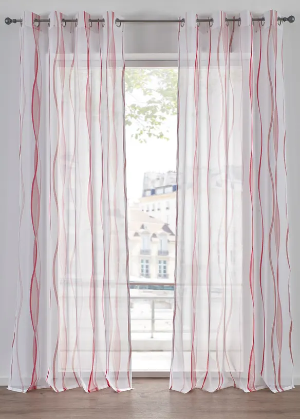 Gordijn met golfmotief (1 stuk), bonprix