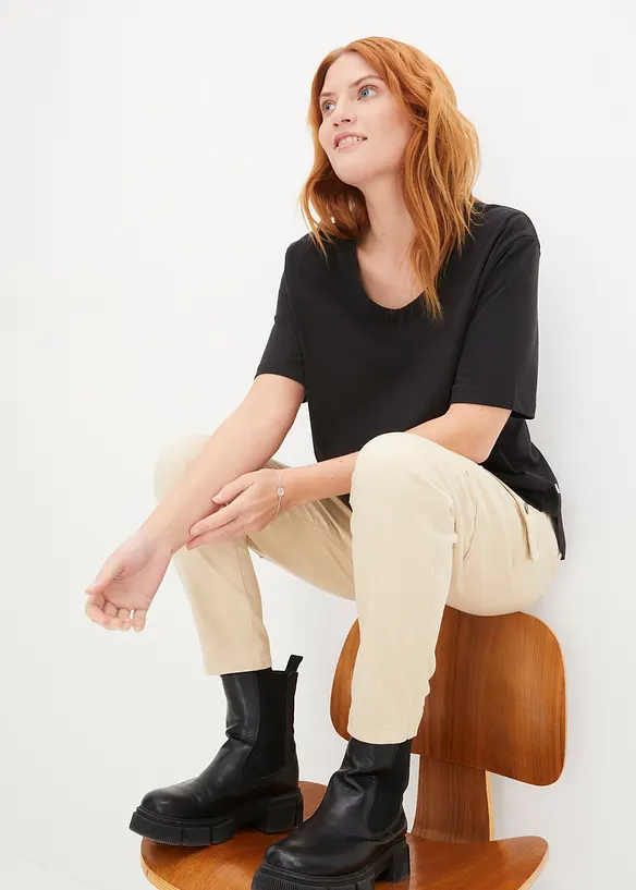 Wijd T-shirt van biologisch katoen, bonprix