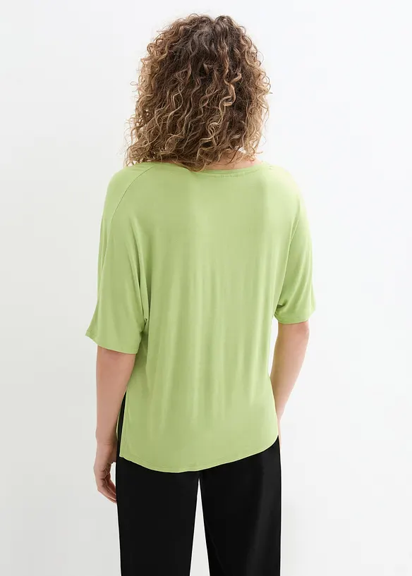 Longshirt in een fijne viscosemix, bonprix