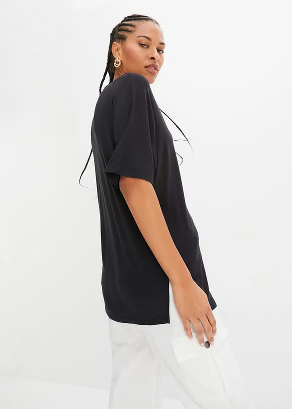 Longshirt in een fijne viscosemix, bonprix