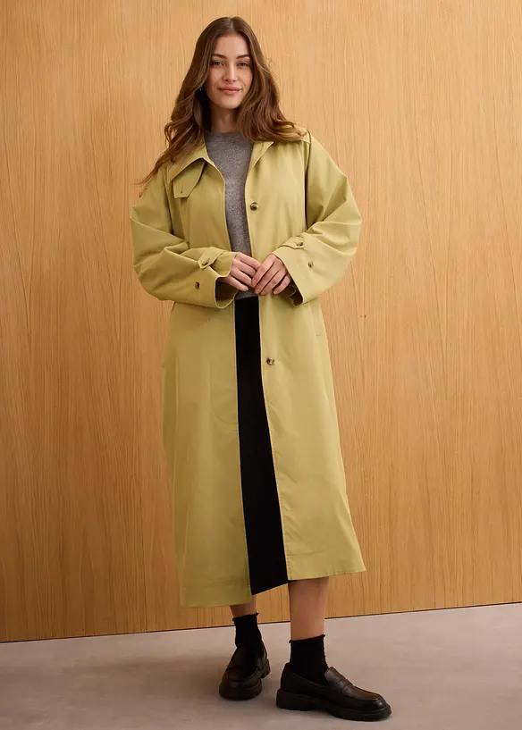 Trenchcoat met kleppen, bonprix