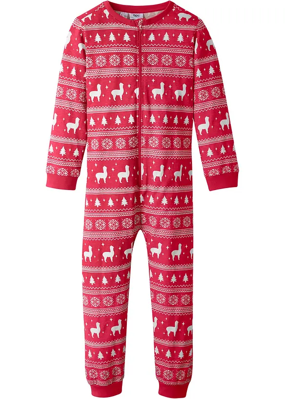 Kinderen pyjama onesie van puur biologisch katoen, bonprix