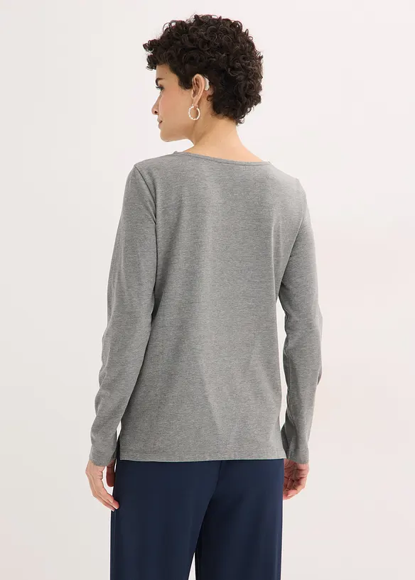 Longsleeve met eyelets, bonprix
