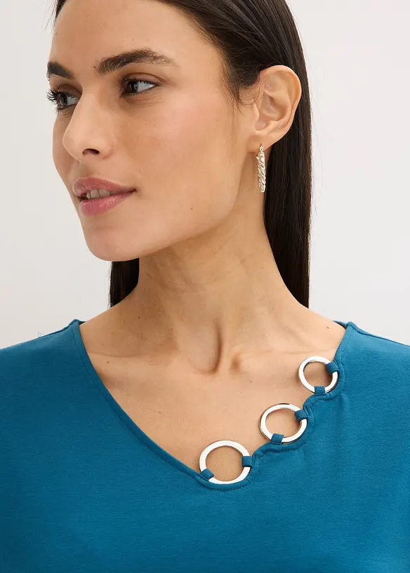 Longsleeve met eyelets, bonprix