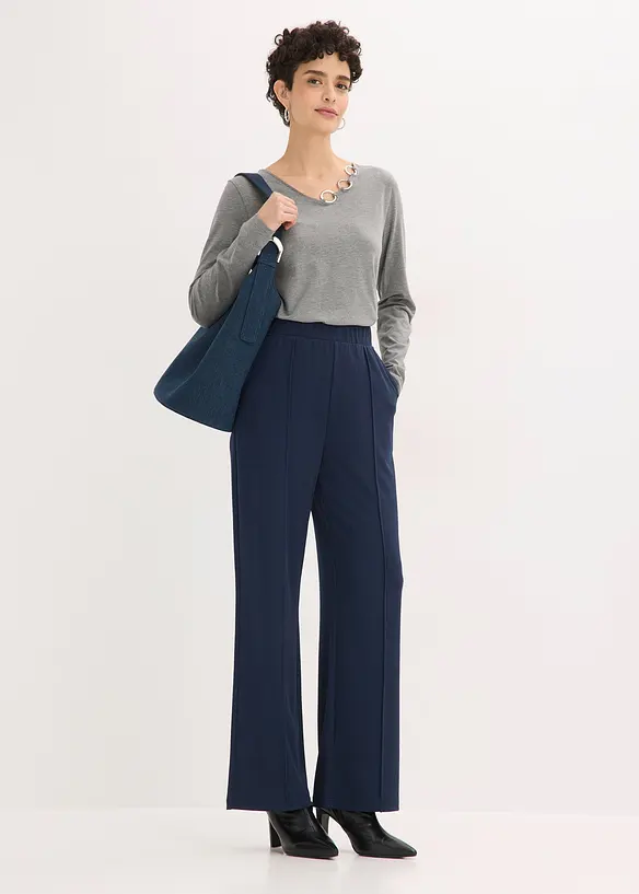 Longsleeve met eyelets, bonprix