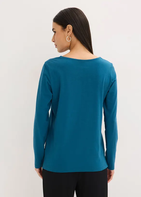 Longsleeve met eyelets, bonprix