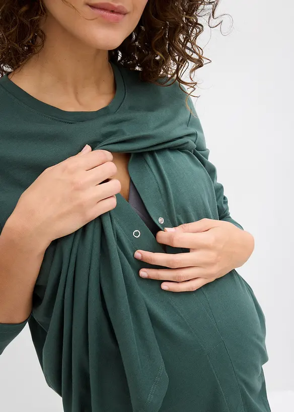 Zwangerschaps- en voedingstop van biologisch katoen (set van 2), bonprix