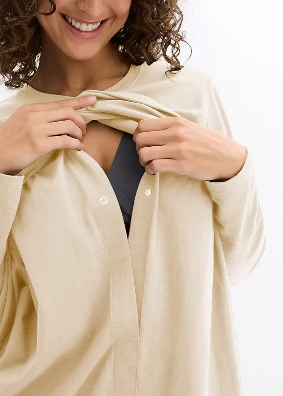 Zwangerschaps- en voedingstop van biologisch katoen (set van 2), bonprix