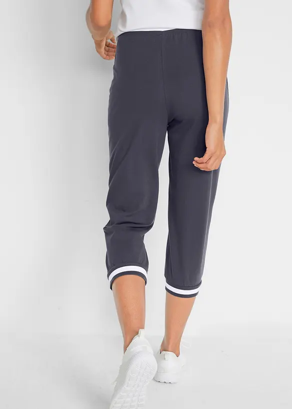 3/4 joggingbroek in een katoen-wolmix, bonprix